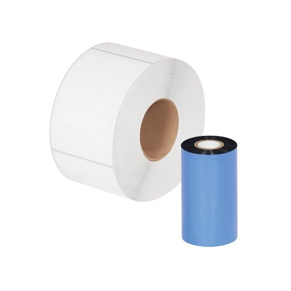 Bsc Preferred 4.33'' x 984' Black Zebra Thermal Transfer Ribbons - Wax, 24PK BUY00015145 - main